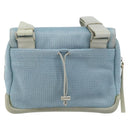 PRADA Shoulder Bag Nylon Light Blue Silver Auth 161224-2