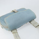 PRADA Shoulder Bag Nylon Light Blue Silver Auth 161224-6