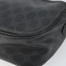 GUCCI GG Supreme Web Sherry Line Bag PVC Black Gold 89 02 077 Auth 161226-15