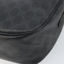GUCCI GG Supreme Web Sherry Line Bag PVC Black Gold 89 02 077 Auth 161226-17