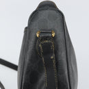 GUCCI GG Supreme Web Sherry Line Bag PVC Black Gold 89 02 077 Auth 161226-8