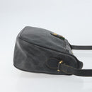 GUCCI GG Supreme Web Sherry Line Bag PVC Black Gold 89 02 077 Auth 161226-3