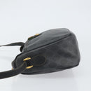 GUCCI GG Supreme Web Sherry Line Bag PVC Black Gold 89 02 077 Auth 161226-4