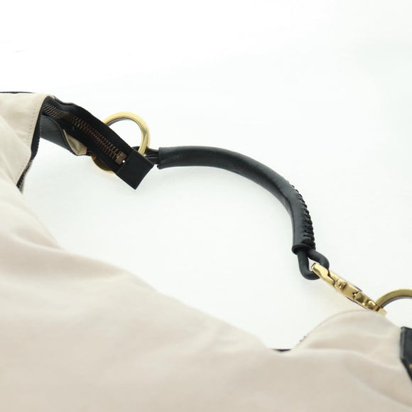 GUCCI Shoulder Bag Canvas Ivory Gold 95332 Auth 161228