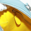 BALENCIAGA Triangle S Hand Bag Leather 2way Light Blue Silver 476975 Auth 161230-22