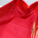 LOUIS VUITTON Monogram Vernis Reade PM Hand Bag Red Rouge M91088 LV Auth 161231-19