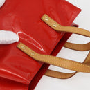 LOUIS VUITTON Monogram Vernis Reade PM Hand Bag Red Rouge M91088 LV Auth 161231-6