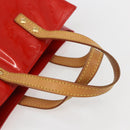 LOUIS VUITTON Monogram Vernis Reade PM Hand Bag Red Rouge M91088 LV Auth 161231-7