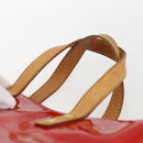 LOUIS VUITTON Monogram Vernis Reade PM Hand Bag Red Rouge M91088 LV Auth 161231-8