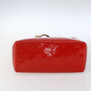 LOUIS VUITTON Monogram Vernis Reade PM Hand Bag Red Rouge M91088 LV Auth 161231-5