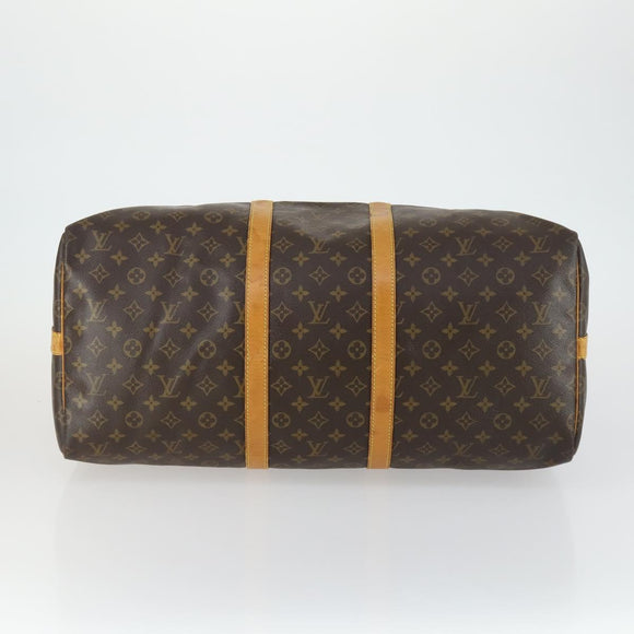 LOUIS VUITTON Monogram Keepall Bandouliere 55 Boston Bag M41414 LV Auth 161233