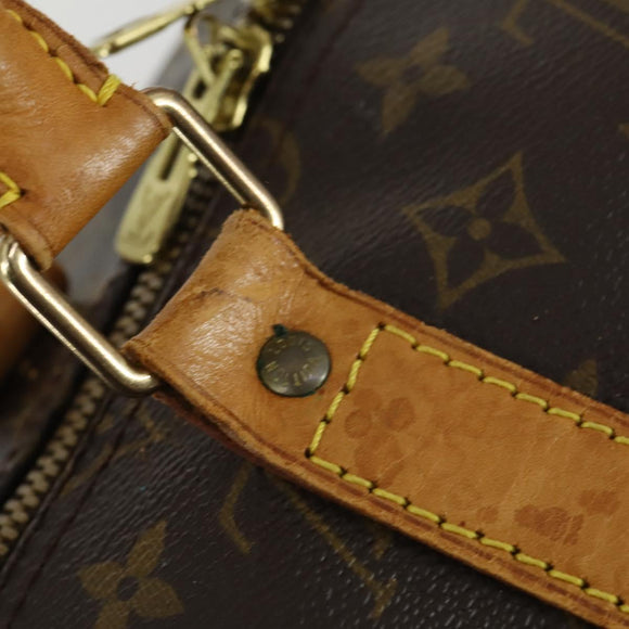 LOUIS VUITTON Monogram Keepall Bandouliere 55 Boston Bag M41414 LV Auth 161233