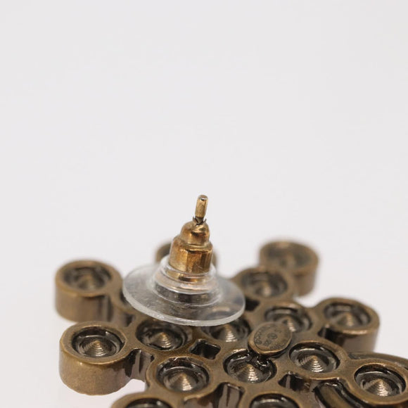 CHANEL Rhinestone COCO Mark Pierce metal Multicolor CC Auth 161236SAM