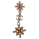 CHANEL Rhinestone COCO Mark Pierce metal Multicolor CC Auth 161236SAM-12