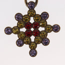 CHANEL Rhinestone COCO Mark Pierce metal Multicolor CC Auth 161236SAM-13