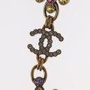 CHANEL Rhinestone COCO Mark Pierce metal Multicolor CC Auth 161236SAM-14