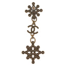 CHANEL Rhinestone COCO Mark Pierce metal Multicolor CC Auth 161236SAM-16