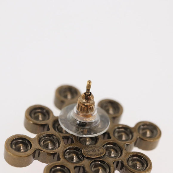 CHANEL Rhinestone COCO Mark Pierce metal Multicolor CC Auth 161236SAM