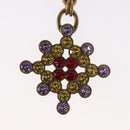 CHANEL Rhinestone COCO Mark Pierce metal Multicolor CC Auth 161236SAM-3