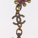 CHANEL Rhinestone COCO Mark Pierce metal Multicolor CC Auth 161236SAM-4