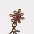 CHANEL Rhinestone COCO Mark Pierce metal Multicolor CC Auth 161236SAM-5