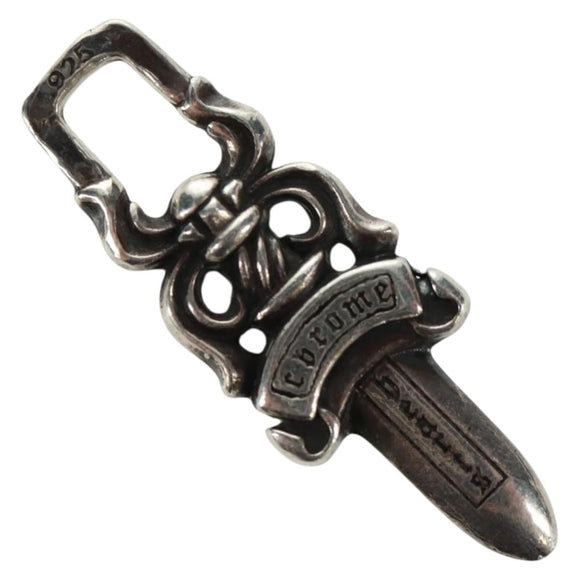 Chrome Hearts Dolch-Anhänger #5 Anhänger-Top Ag925 Silber Original 161241SAM