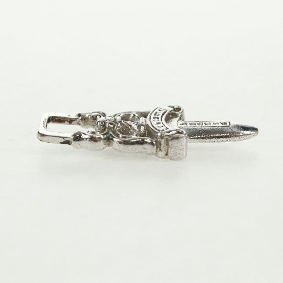 Chrome Hearts Dagger Charm #5 Pendant top Ag925 Silver Auth 161248SAM