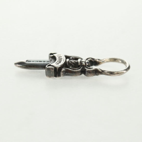 Chrome Hearts Dagger Charm #5 Hanger Bovenstuk Ag925 Zilver Auth 161256SAM