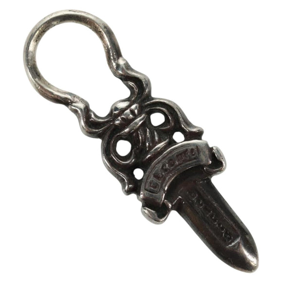 Chrome Hearts Dagger Charm #5 Hanger Bovenstuk Ag925 Zilver Auth 161256SAM