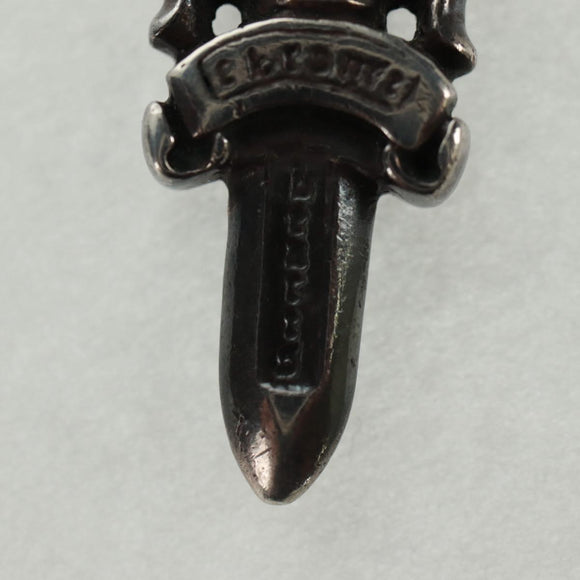 Chrome Hearts Dagger Charm #5 Hanger Bovenstuk Ag925 Zilver Auth 161256SAM