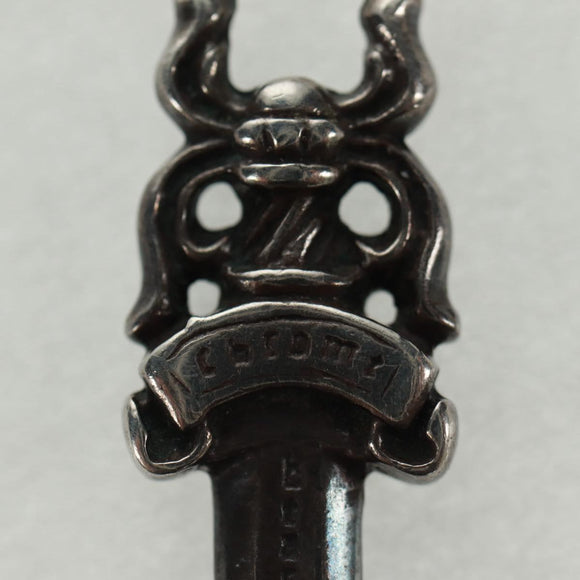Chrome Hearts Dagger Charm #5 Hanger Bovenstuk Ag925 Zilver Auth 161256SAM