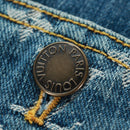 LOUIS VUITTON Monogram Denim Skirt Blue LV Auth 161260M-12