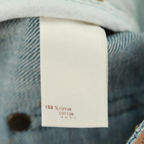 LOUIS VUITTON Monogram Denim Skirt Blue LV Auth 161260M