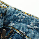 LOUIS VUITTON Monogram Denim Skirt Blue LV Auth 161260M-7