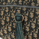 Christian Dior Trotter Canvas Boston Bag Navy Silver Auth 161273-17