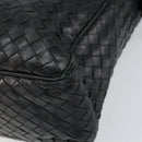 BOTTEGA VENETA INTRECCIATO Shoulder Bag Leather Black Auth 161278-9