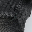 BOTTEGA VENETA INTRECCIATO Shoulder Bag Leather Black Auth 161278-15