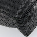 BOTTEGA VENETA INTRECCIATO Shoulder Bag Leather Black Auth 161278-16
