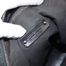 BOTTEGA VENETA INTRECCIATO Shoulder Bag Leather Black Auth 161278-17