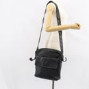 BOTTEGA VENETA INTRECCIATO Shoulder Bag Leather Black Auth 161278-22