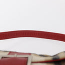 Burberrys Nova Check Shoulder Bag Wool Beige Silver Auth 161279V-8