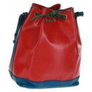 LOUIS VUITTON Epi Noe Shoulder Bag Tricolor Red Blue M44084 LV Auth 161281-1