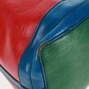 LOUIS VUITTON Epi Noe Shoulder Bag Tricolor Red Blue M44084 LV Auth 161281-8