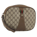 GUCCI GG Supreme Web Sherry Line Clutch Bag PVC Beige Gold 89 01 034 Auth 161289-1