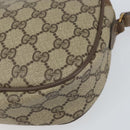 GUCCI GG Supreme Web Sherry Line Clutch Bag PVC Beige Gold 89 01 034 Auth 161289-10