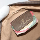 GUCCI GG Supreme Web Sherry Line Clutch Bag PVC Beige Gold 89 01 034 Auth 161289-15
