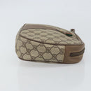 GUCCI GG Supreme Web Sherry Line Clutch Bag PVC Beige Gold 89 01 034 Auth 161289-4