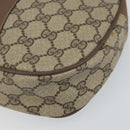 GUCCI GG Supreme Web Sherry Line Clutch Bag PVC Beige Gold 89 01 034 Auth 161289-8