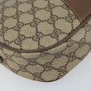 GUCCI GG Supreme Web Sherry Line Clutch Bag PVC Beige Gold 89 01 034 Auth 161289-9