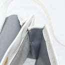 Christian Dior Honeycomb Canvas Hand Bag PVC 2way Gold White Auth 161290-20